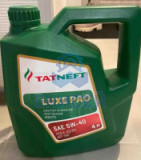 Масло моторное Татнефть LUXE PAO 0W-40 (4л) синт. API SN*, ACEA A3/В4 Масло моторное Татнефть LUXE PAO 0W-40 (4л) синт. API SN*, ACEA A3/В4
