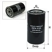Фильтр масляный DIFA 5105 для КАМАЗ 4308(-255) с дв.Cum-s, DAF,FORD,ПАЗ,НЕФАЗ,КАвЗ Фильтр масляный DIFA 5105 для КАМАЗ 4308(-255) с дв.Cum-s, DAF,FORD,ПАЗ,НЕФАЗ,КАвЗ